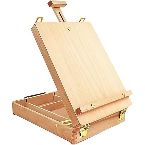 Holz-Tischkasten, Staffelei, Handmalerei aus dem Leben, Ölkasten, traditionelles Malen, Skizzieren, Staffelei, tragbare Kunstwerkzeugbox, Schreibtischrahmen Holz-Tischkasten, Staffelei, Handmalerei aus dem Leben, Ölkasten, traditionelles Malen, Skizzieren, Staffelei, tragbare Kunstwerkzeugbox, Schreibtischrahmen von LinaLife