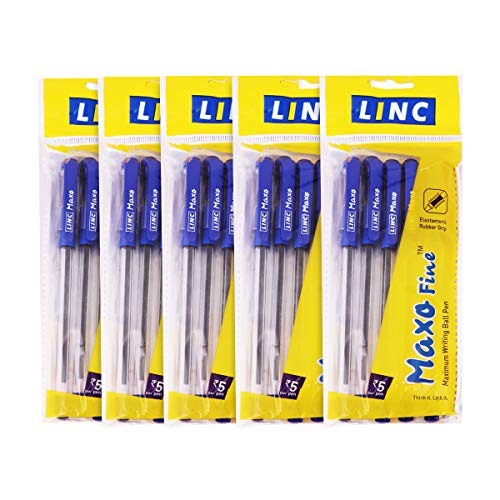 Linc Maxo Fine Kugelschreiber, Blau, 25 Stück von Linc