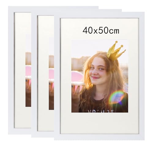 40x50cm Bilderrahmen, Rahmen aus holz,Frame 40x50cm 2er set,MDF-Rahmen Wand Bilderrahmen Moderner Fotorahmen,Weiß,Perfekt zum Verschenken 40x50cm Bilderrahmen, Rahmen aus holz,Frame 40x50cm 2er set,MDF-Rahmen Wand Bilderrahmen Moderner Fotorahmen,Weiß,Perfekt zum Verschenken von Lindahandel