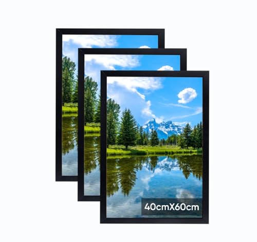 40x60cm Bilderrahmen, Rahmen aus holz,Frame 40x60cm 3er set,MDF-Rahmen Wand Bilderrahmen Moderner Fotorahmen,Schwarz,Perfekt zum Verschenken 40x60cm Bilderrahmen, Rahmen aus holz,Frame 40x60cm 3er set,MDF-Rahmen Wand Bilderrahmen Moderner Fotorahmen,Schwarz,Perfekt zum Verschenken von Lindahandel