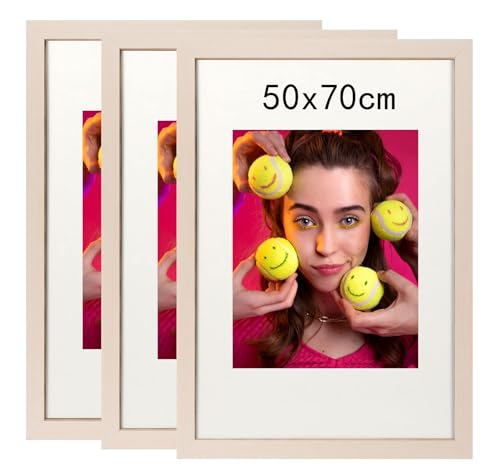 50x70cm Bilderrahmen, Rahmen aus holz,Frame 50x70cm 3er set,MDF-Rahmen Wand Bilderrahmen Moderner Fotorahmen,Weiß,Perfekt zum Verschenken 50x70cm Bilderrahmen, Rahmen aus holz,Frame 50x70cm 3er set,MDF-Rahmen Wand Bilderrahmen Moderner Fotorahmen,Weiß,Perfekt zum Verschenken von Lindahandel