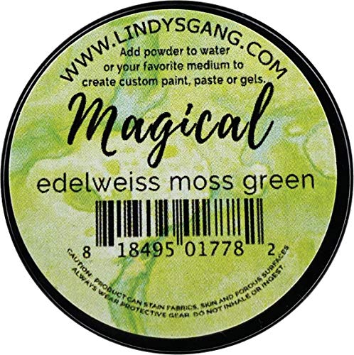 Lindy's Stamp Gang 620252 Magisches Glas, Edelweiss moosgrün, Einheitsgröße von Lindy's Stamp Gang