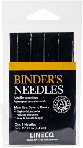 LINECO Buchbinder's Stahlnadeln 5 Stück, weiß, OSFA LINECO Buchbinder's Stahlnadeln 5 Stück, weiß, OSFA von Lineco