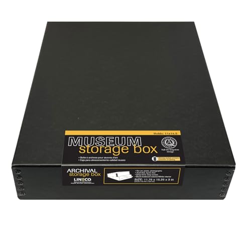 Lineco Archival Storage Box, Drop Front Design, 11 1/2 x 15 x 3 in., Exterior Color Black Lineco Archival Storage Box, Drop Front Design, 11 1/2 x 15 x 3 in., Exterior Color Black von Lineco