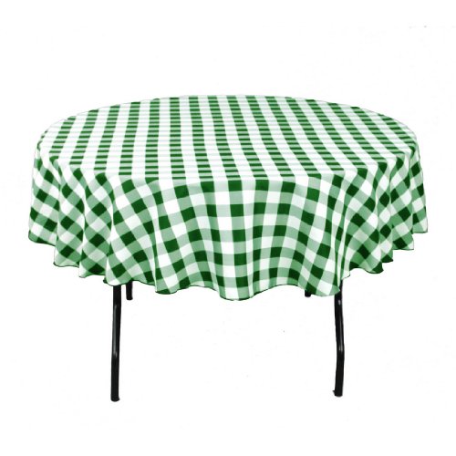 LinenTablecloth 178 cm Rund Tischdecke, Polyester, Grün & Weiß Checker LinenTablecloth 178 cm Rund Tischdecke, Polyester, Grün & Weiß Checker von LinenTablecloth
