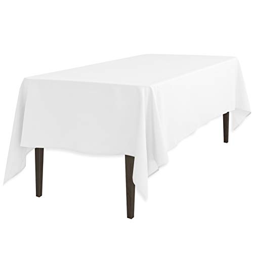 LTC LINENS LinenTablecloth 60 x 102-Inch Rectangular Polyester Tablecloth White von LinenTablecloth
