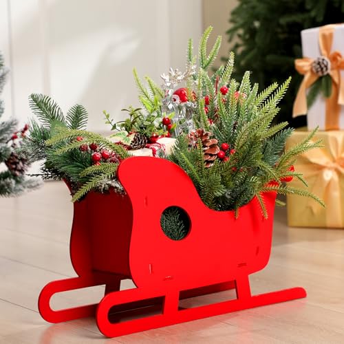 Lineshading Dekoration für den Innenbereich, groß, roter Holzschlitten, Weihnachtsbaumdekoration, Fotoautomaten-Requisiten-Set, Tischdekoration, Weihnachtsdekoration für Feiertage, Partygeschenke Lineshading Dekoration für den Innenbereich, groß, roter Holzschlitten, Weihnachtsbaumdekoration, Fotoautomaten-Requisiten-Set, Tischdekoration, Weihnachtsdekoration für Feiertage, Partygeschenke von Lineshading