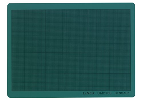 Linex Schneidematte, A4 210x300x3 mm, mm-Raster, selbstheilend, grün von Linex
