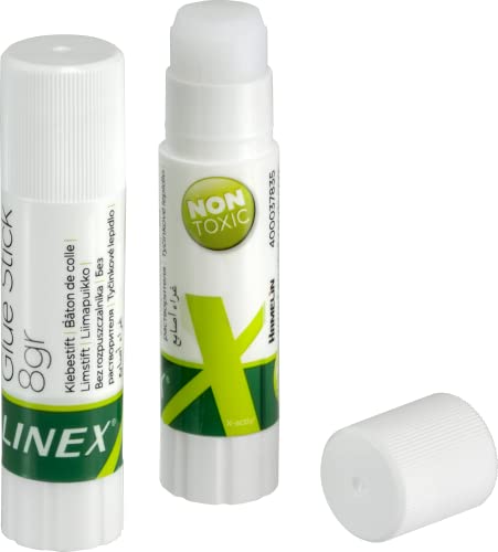 Linex Klebestift, 8 g, geruchlos, auf Wasserbasis, 2 Stück Linex Klebestift, 8 g, geruchlos, auf Wasserbasis, 2 Stück von Linex