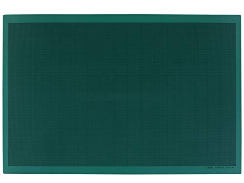 Linex Schneidematte A1 60x90cm, mit mm-Raster, selbstheilende Schnittfläche, grün, 10 Stück von Linex
