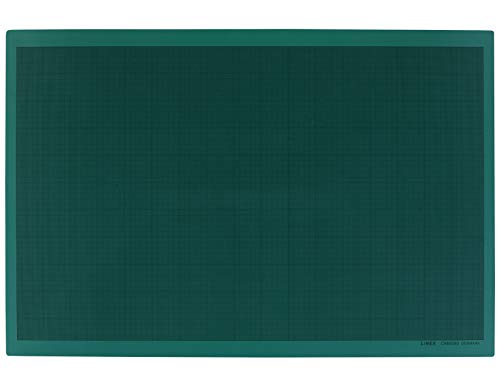 Linex Schneidematte A1 60x90cm, mit mm-Raster, selbstheilende Schnittfläche, grün, 10 Stück von Linex