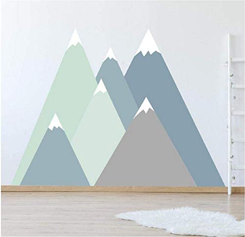 Abnehmbarer Berg Wandtattoo, Für Baby Kinderzimmer Wanddekoration Diy Stick Wandbild Aufkleber, Dekorative Malerei, Wandaufkleber Für Schlafzimmer 213X132Cm,Wandtattoos,Wall Stickers Murals von Ling88