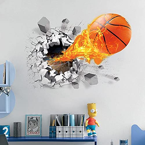 Bilder, 3D Wandaufkleber Abnehmbare 3D Basketball Wandaufkleber, Wohnkultur Wohnzimmer Tapete, Für Kinderzimmer Schlafzimmer Wandtattoos, Für Schlafzimmer Jungen Bilder, 3D Wandaufkleber Abnehmbare 3D Basketball Wandaufkleber, Wohnkultur Wohnzimmer Tapete, Für Kinderzimmer Schlafzimmer Wandtattoos, Für Schlafzimmer Jungen von Ling88