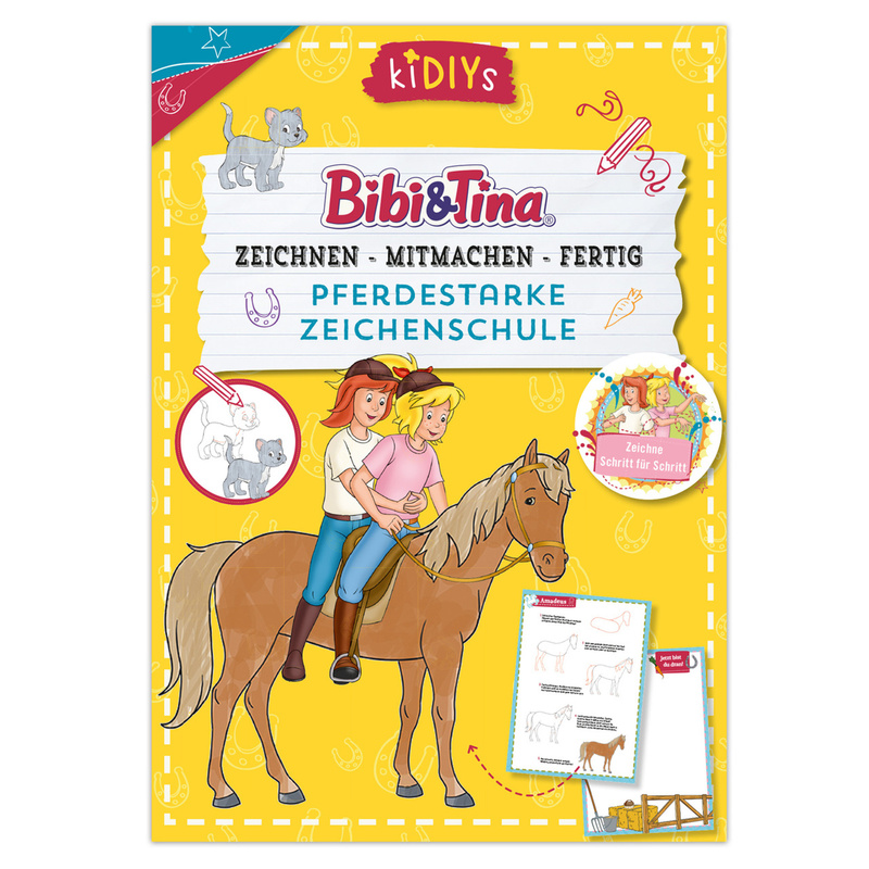 Zeichenschule Bibi & Tina - Pferdestarke Zeichenschule von Lingen Verlag