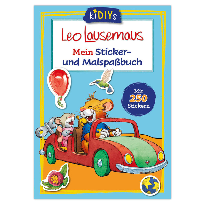 Leo Lausemaus Mein Sticker- Und Malspaßbuch Mit 250 Stickern, Kartoniert (TB) von Lingen
