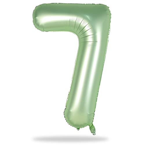 40 Zoll Luftballon 7 Geburtstag Salbeigrün, 101cm Retro Grün Folienballon Zahl 7, Olivgrün Zahlen 7. Geburtstagsdeko Ballon für Mädchen, Helium Zahlenballon 7 Dschungel Deko zum Frau Jubiläum Party 40 Zoll Luftballon 7 Geburtstag Salbeigrün, 101cm Retro Grün Folienballon Zahl 7, Olivgrün Zahlen 7. Geburtstagsdeko Ballon für Mädchen, Helium Zahlenballon 7 Dschungel Deko zum Frau Jubiläum Party von Lingqiang