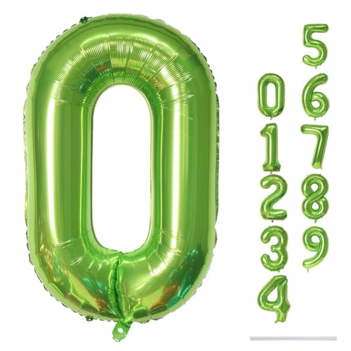Luftballon Zahl 0 Junge, 101 cm XXL Grün Folienballon 0 Zahlen Ballon für Mädchen Geburtstag, Groß Helium Zahlenballon 0 Geburtstagsdeko zum Mann Frau 10. 20. Jubiläum Kindergeburtstag Party Deko Luftballon Zahl 0 Junge, 101 cm XXL Grün Folienballon 0 Zahlen Ballon für Mädchen Geburtstag, Groß Helium Zahlenballon 0 Geburtstagsdeko zum Mann Frau 10. 20. Jubiläum Kindergeburtstag Party Deko von Lingqiang
