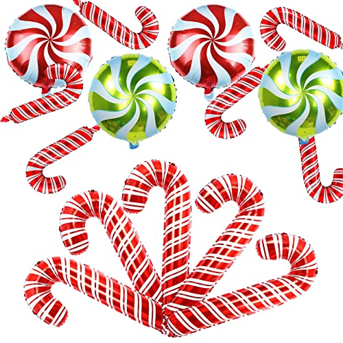 Weihnachten Deko Luftballons, 15 Stück Weihnachts Strudel Süßigkeiten und Zuckerstange Folienballons, Rot Grün Weihnachtsdeko Candy Cane Ballons für Christmas Candyland Geburtstag Party Dekoration Weihnachten Deko Luftballons, 15 Stück Weihnachts Strudel Süßigkeiten und Zuckerstange Folienballons, Rot Grün Weihnachtsdeko Candy Cane Ballons für Christmas Candyland Geburtstag Party Dekoration von Lingqiang