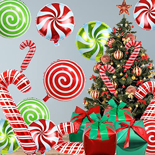 Weihnachtsdeko Luftballons Set, 19 Stück Weihnachten Süßigkeiten Zuckerstangen und Geschenkbox Folienballons, Rot Grün Weihnachts Candy Cane Ballons für Silvester Christmas Candyland Thema Party Deko Weihnachtsdeko Luftballons Set, 19 Stück Weihnachten Süßigkeiten Zuckerstangen und Geschenkbox Folienballons, Rot Grün Weihnachts Candy Cane Ballons für Silvester Christmas Candyland Thema Party Deko von Lingqiang