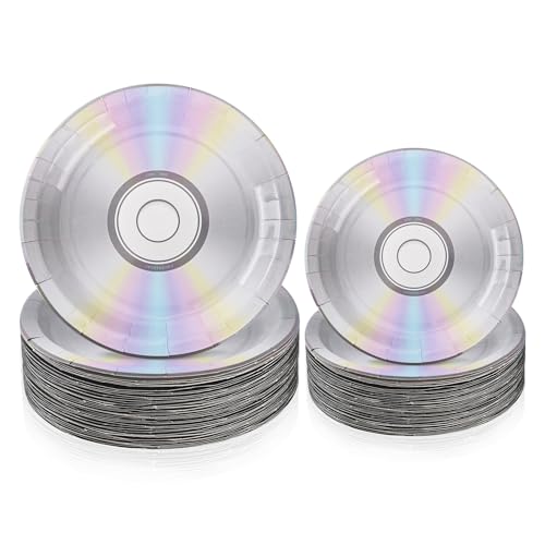 Lingringdcy CD Pappteller 90er Jahre Party dekorative Teller Disc 17,8 cm und 22,9 cm Einwegteller für 1990er Jahre Party Dekorationen Retro Throwback Musik Party 90er Jahre Geburtstag Party Supplies Lingringdcy CD Pappteller 90er Jahre Party dekorative Teller Disc 17,8 cm und 22,9 cm Einwegteller für 1990er Jahre Party Dekorationen Retro Throwback Musik Party 90er Jahre Geburtstag Party Supplies von Lingringdcy