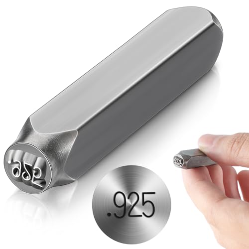 Lingvee 6,35 mm Schmuck-Metallstempel, 925 Stahl-Design, Metallstempel für individuellen Schmuck und weiche Metalle Lingvee 6,35 mm Schmuck-Metallstempel, 925 Stahl-Design, Metallstempel für individuellen Schmuck und weiche Metalle von Lingvee