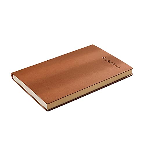 Linjolly Notebook A5 Kunstlederzeitschriften für Frauen, Faux Leather Journal für Männer, Schreibjournal-Notebook-Journal (Color : Brown) von Linjolly