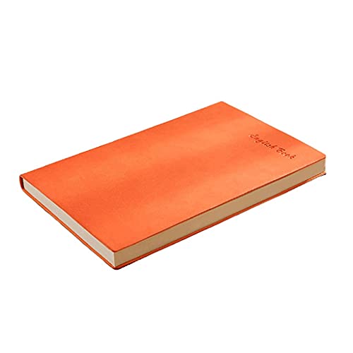 Linjolly Notebook A5 Kunstlederzeitschriften für Frauen, Faux Leather Journal für Männer, Schreibjournal-Notebook-Journal (Color : Orange) von Linjolly