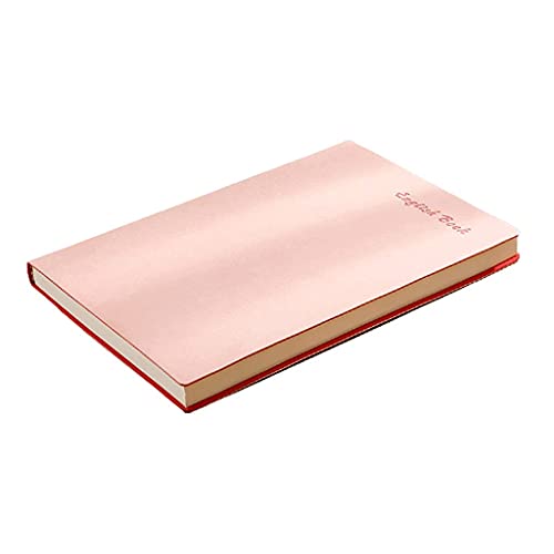 Linjolly Notizbuch, A5, Kunstleder, zum Einschreiben für Damen, Kunstleder-Tagebuch für Herren, Schreibtagebuch (Farbe: Rosa) von Linjolly