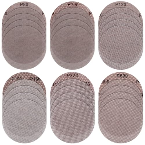 30 Stück Schleifscheiben, Schleifgitter Mesh Klett-Schleifscheiben Ø 125mm Staubfreie Schleifnetz Schleifscheibe Antiblockierende Schleifpads Schleifpapier für Deckenschleifer Trockenbauschleifer 30 Stück Schleifscheiben, Schleifgitter Mesh Klett-Schleifscheiben Ø 125mm Staubfreie Schleifnetz Schleifscheibe Antiblockierende Schleifpads Schleifpapier für Deckenschleifer Trockenbauschleifer von Linkstyle