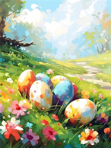 Malen nach Zahlen für Erwachsene, DIY Ostern Malen nach Zahlen Kunst-Set, Ostereier DIY Erwachsene Vorgedruckte Leinen Leinwand Ölgemälde, Malen Nach Zahlen ab 7 Jahre Mädchen, Ohne Rahmen 40x50cm Malen nach Zahlen für Erwachsene, DIY Ostern Malen nach Zahlen Kunst-Set, Ostereier DIY Erwachsene Vorgedruckte Leinen Leinwand Ölgemälde, Malen Nach Zahlen ab 7 Jahre Mädchen, Ohne Rahmen 40x50cm von Linncen