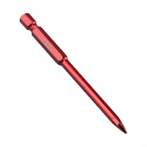 Linnkyfloa Roter Hartmetall-Exzenterbohrer für Fliesen, Glas, Holz, Beton, Multi-Material, Bohrwerkzeug mit rutschfestem Sechskantgriff, 6 mm, 8 mm, 10 mm (6 mm) von Linnkyfloa