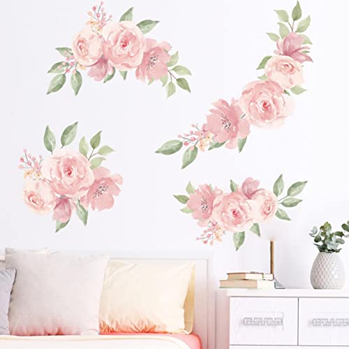 Lioaeust Wandaufkleber mit rosa Rosen, für Küche, Zuhause, Wohnzimmer, Kinderzimmer, Hintergrunddekoration Lioaeust Wandaufkleber mit rosa Rosen, für Küche, Zuhause, Wohnzimmer, Kinderzimmer, Hintergrunddekoration von Lioaeust