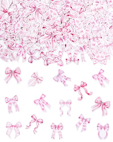 Liobelon 240 Stück rosa Schleife, Konfetti-Schleife, Tischdekorationen, Knoten, Konfetti, Verlobung, Party, Dekorationen, Junggesellinnenabschied, Gastgeschenke für Kokette, Geburtstag, Brautparty, Liobelon 240 Stück rosa Schleife, Konfetti-Schleife, Tischdekorationen, Knoten, Konfetti, Verlobung, Party, Dekorationen, Junggesellinnenabschied, Gastgeschenke für Kokette, Geburtstag, Brautparty, von Liobelon