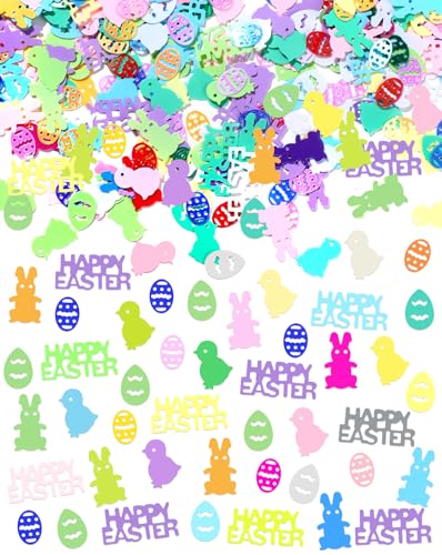 Oster-Konfetti in Orange, Rot, Blau, Rosa, Eierhase, Karotte, Tischkonfetti, Frohe Ostern, Glitzer-Papier-Konfetti für Ostern, Frühling, Geschenke, Karten, Partygeschenk, Tischdekoration (mehrfarbig) Oster-Konfetti in Orange, Rot, Blau, Rosa, Eierhase, Karotte, Tischkonfetti, Frohe Ostern, Glitzer-Papier-Konfetti für Ostern, Frühling, Geschenke, Karten, Partygeschenk, Tischdekoration (mehrfarbig) von Liobelon