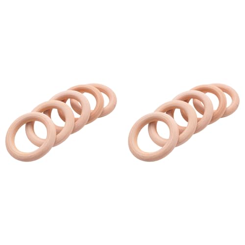 Lioggyet 10 x Holzring für die DIY Herstellung von 50 mm von Lioggyet