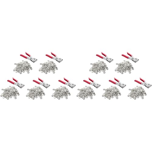 Lioggyet 10 x Zangen mit 200 Sets Snap White Copper Snap Buttons Installationswerkzeug Krallenschnalle Niete Kleidung für Kinder Knöpfe Lioggyet 10 x Zangen mit 200 Sets Snap White Copper Snap Buttons Installationswerkzeug Krallenschnalle Niete Kleidung für Kinder Knöpfe von Lioggyet