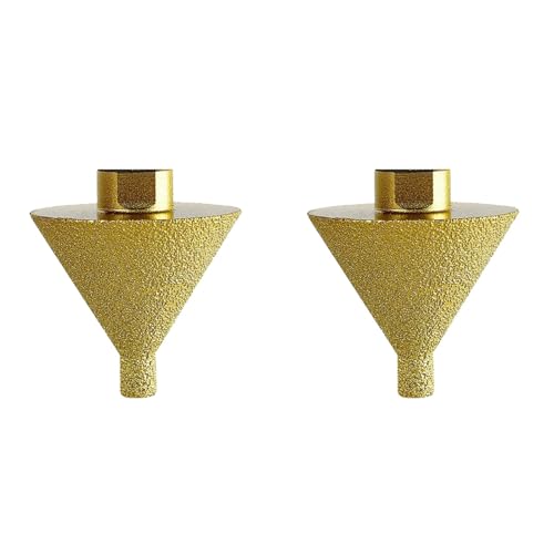 Lioggyet 2 x Diamant-Fräsenbohrer für Winkelschleifer, 5/8 Zoll und 11 Fäden, konischer Diamantbohrer für kleine Fliesen Lioggyet 2 x Diamant-Fräsenbohrer für Winkelschleifer, 5/8 Zoll und 11 Fäden, konischer Diamantbohrer für kleine Fliesen von Lioggyet