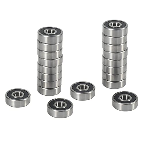 Lioggyet 20 Stück 628RS 8 mm x 24 mm x 8 mm tiefes Miniatur-Kugellager, doppelte Dichtung Lioggyet 20 Stück 628RS 8 mm x 24 mm x 8 mm tiefes Miniatur-Kugellager, doppelte Dichtung von Lioggyet