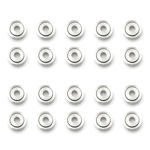 Lioggyet 20 Stück 681ZZ Mini-Kugellager aus Metall, Mikro-offen, 1 x 3 x 1 mm von Lioggyet