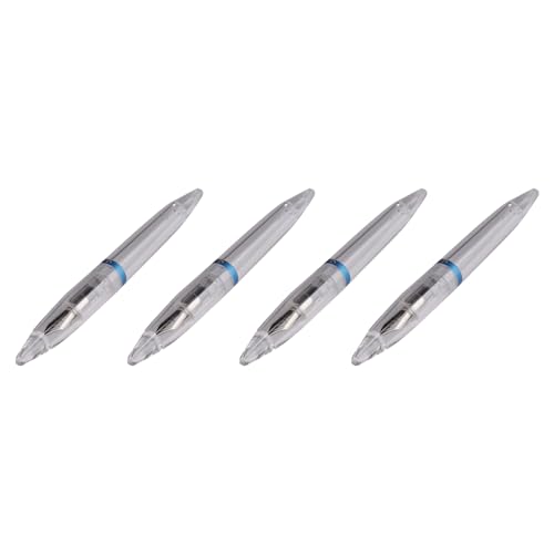 Lioggyet 4 x Füllfederhalter mit 0,5 mm Spitze mit Pipette, transparente Federn mit hoher Kapazität, Schulbedarf für Studenten, Schreibwaren, Schreibwaren, Blau Lioggyet 4 x Füllfederhalter mit 0,5 mm Spitze mit Pipette, transparente Federn mit hoher Kapazität, Schulbedarf für Studenten, Schreibwaren, Schreibwaren, Blau von Lioggyet