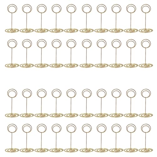 Lioggyet 40 Tischnummernhalter, 8,5 cm, Tischkartenhalter, Tischnummernhalter für Hochzeiten, Partys, Abschlussfeiern, Empfänge B von Lioggyet