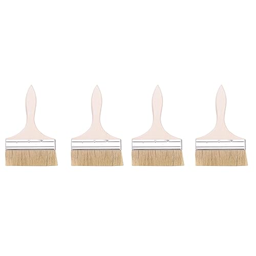 Lioggyet 4Stück 220 x 135mm Breite Borste Haar Holzgriff Pinsel Wandmalerei Werkzeug Lioggyet 4Stück 220 x 135mm Breite Borste Haar Holzgriff Pinsel Wandmalerei Werkzeug von Lioggyet