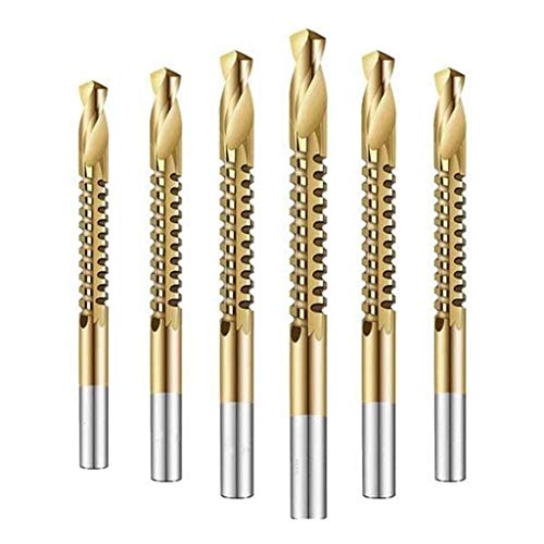 Lioggyet 6-teiliges Kobalt-Bohrer-Set, Lochbohrer, Zahnbohrer, für Holzbearbeitung, Schlitzbohrer von Lioggyet
