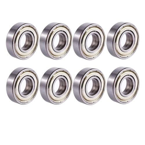 Lioggyet 8 x 6001ZZ Kugellager mit tiefer Rille, doppelt geschirmt, 28 mm x 12 mm x 8 mm von Lioggyet