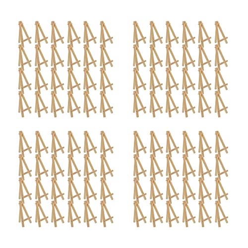 Lioggyet 96 Stück 12,7 cm Mini-Displayständer aus Holz, Staffeleien, Tischständer, geeignet für Kunsthandwerk für Kinder, Visitenkarten Lioggyet 96 Stück 12,7 cm Mini-Displayständer aus Holz, Staffeleien, Tischständer, geeignet für Kunsthandwerk für Kinder, Visitenkarten von Lioggyet
