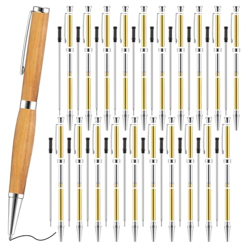 Lioggyet Set mit 20 dünnen Kugelschreibern, 7 mm, mit Ersatzminen, Rotationsstift-Set aus Holz, Drehzubehör für Heimwerker, Kupfer, Freunde, Lehrer und Schüler A Lioggyet Set mit 20 dünnen Kugelschreibern, 7 mm, mit Ersatzminen, Rotationsstift-Set aus Holz, Drehzubehör für Heimwerker, Kupfer, Freunde, Lehrer und Schüler A von Lioggyet