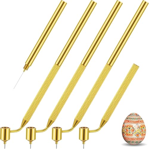 Lioggyet Set mit 4 Pysanka-Eierzeichnungsstiften, 0,3 mm, 0,4 mm, 0,5 mm, 0,7 mm, mittlere Metallstifte für Bastelarbeiten. Lioggyet Set mit 4 Pysanka-Eierzeichnungsstiften, 0,3 mm, 0,4 mm, 0,5 mm, 0,7 mm, mittlere Metallstifte für Bastelarbeiten. von Lioggyet