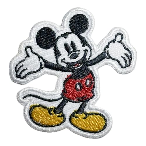 Liomon Mickey Bügelbild, bestickt, zum Aufbügeln für Kleidung, Hüte, Taschen, Rucksäcke, lustig, zum Aufbügeln Liomon Mickey Bügelbild, bestickt, zum Aufbügeln für Kleidung, Hüte, Taschen, Rucksäcke, lustig, zum Aufbügeln von Liomon