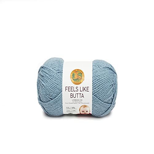 Lion Brand Garn 215-108 Feels Like Butta Garn, Dusty Blue, One Strang von Lion Brand Yarn