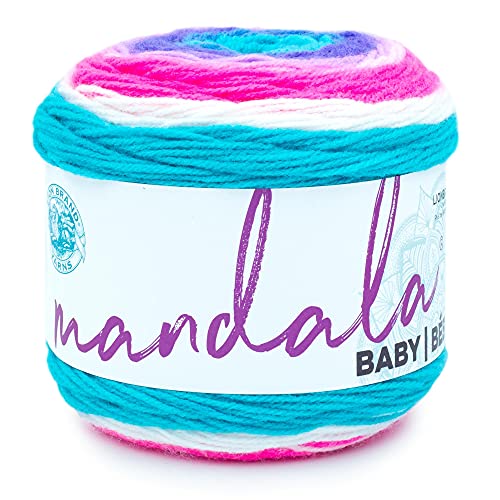 Lion Brand Yarn Company 526-209 Mandala Baby Garn, Unicorn Cloud, Acryl, 1er Pack (1 x 1 Stück) von Lion Brand Yarn Company